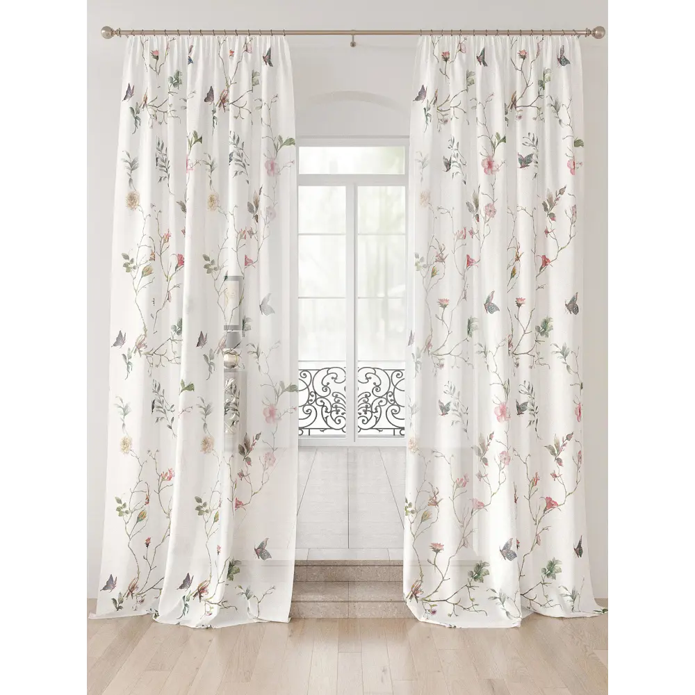 Фото Тюль Comfy way Лоуна - 87 CW754087-230 на шторной ленте 230x150 см цвет белый