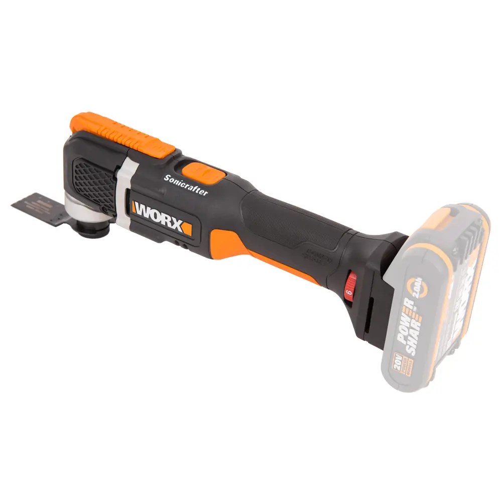 Фото 3 Реноватор аккумуляторный WORX Sonicrafter WX696.9, 20В, без АКБ и ЗУ, коробка Фото 3 Реноватор аккумуляторный WORX Sonicrafter WX696.9, 20В, без АКБ и ЗУ, коробка