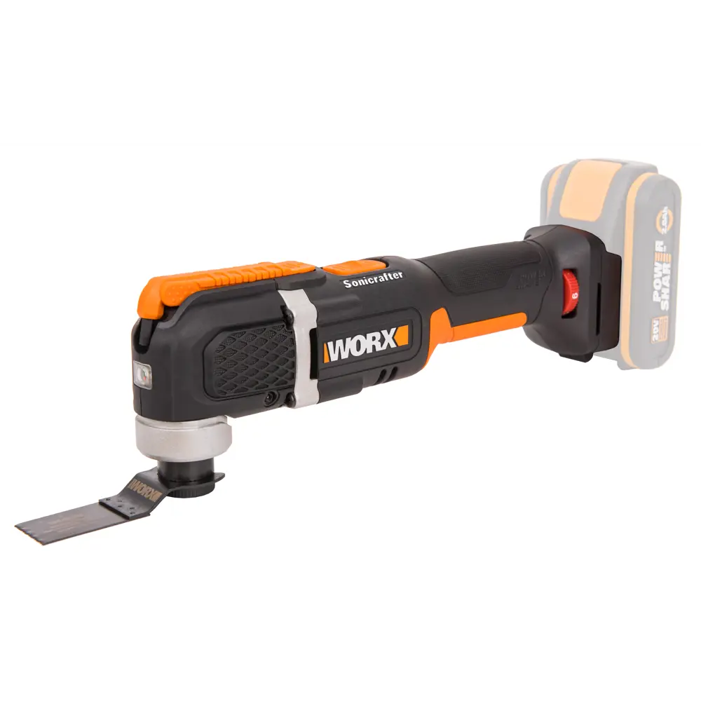 Фото 2 Реноватор аккумуляторный WORX Sonicrafter WX696.9, 20В, без АКБ и ЗУ, коробка Фото 2 Реноватор аккумуляторный WORX Sonicrafter WX696.9, 20В, без АКБ и ЗУ, коробка