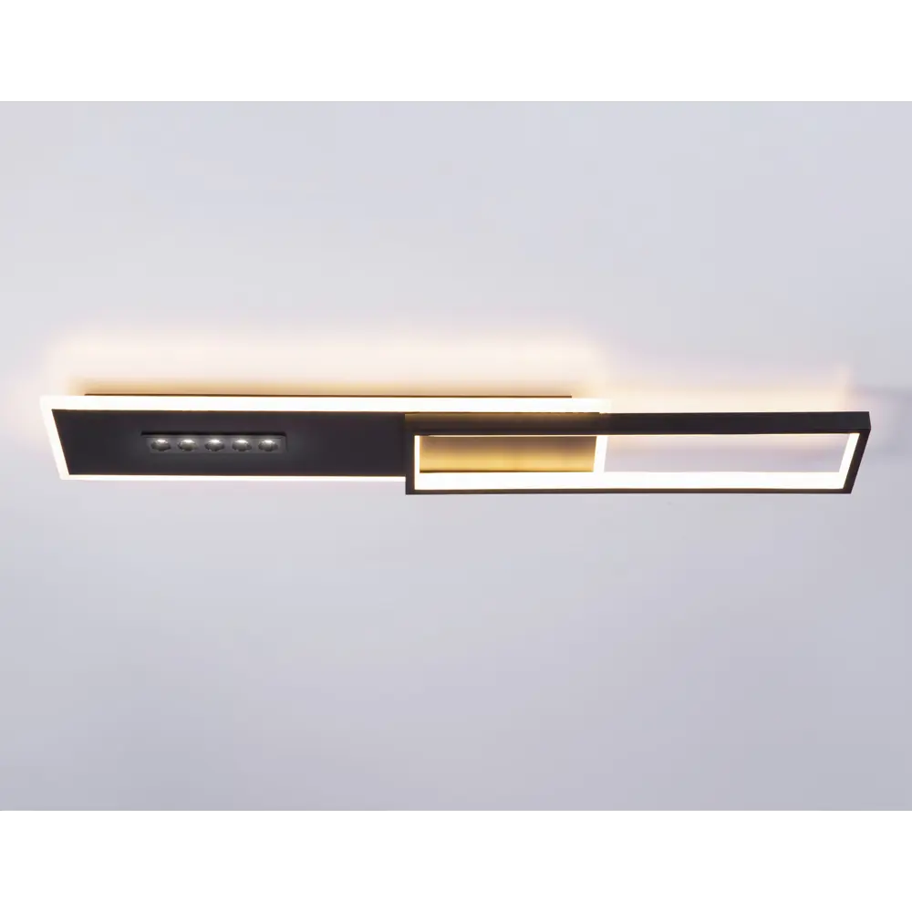 Фото 4 Светильник настенно-потолочный светодиодный Ambrella light Comfort linetech 28 м² регулируемый белый свет цвет черный Фото 4 Светильник настенно-потолочный светодиодный Ambrella light Comfort linetech 28 м² регулируемый белый свет цвет черный