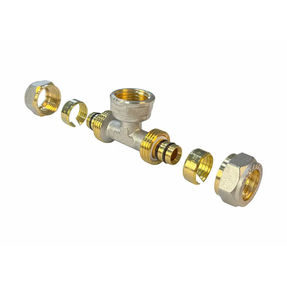 Фото Тройник комбинированный Valfex 16x1/2"x16 мм ВР латунь VF.332.N.161216 Фото Тройник комбинированный Valfex 16x1/2"x16 мм ВР латунь VF.332.N.161216