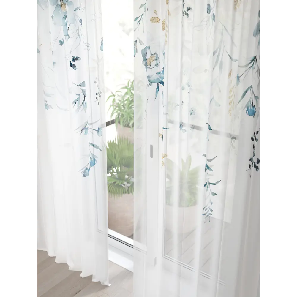 Фото 3 Тюль Comfy Way Алоуна - 173 CW580173-240 150x240 см на шторной ленте цвет белый 2 шт