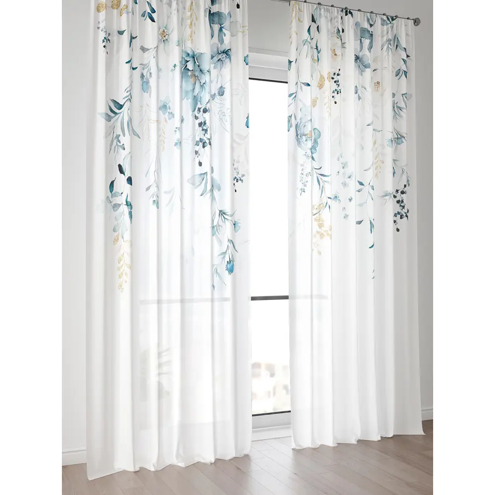 Фото 2 Тюль Comfy Way Алоуна - 173 CW580173-240 150x240 см на шторной ленте цвет белый 2 шт