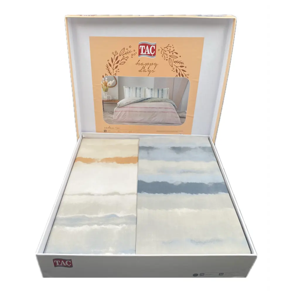 Фото 4 Комплект постельного белья Tac Saten сатин евро наволочки 50 x 70- 2 шт цвет розовый Фото 4 Комплект постельного белья Tac Saten сатин евро наволочки 50 x 70- 2 шт цвет розовый