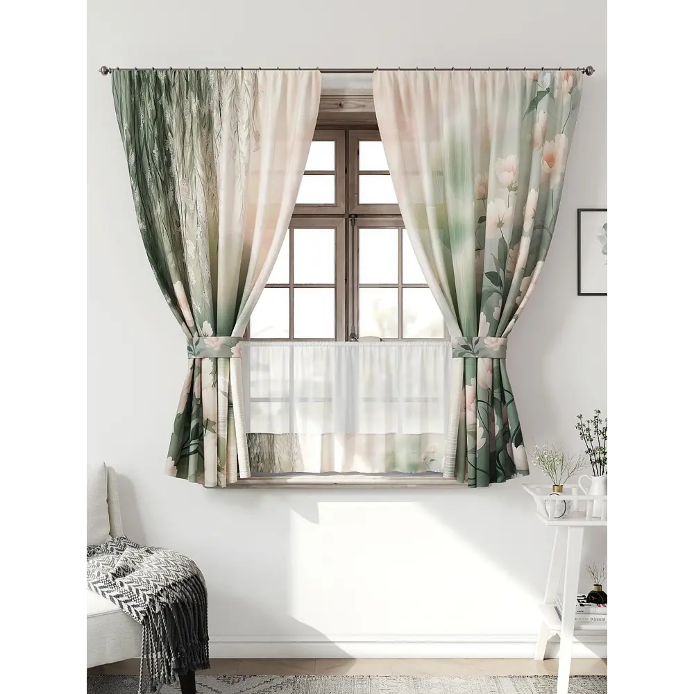 Фото Комплект штор Comfy way Иномик - 10 CW705010-160 на шторной ленте 160x150 см цвет бежевый Фото Комплект штор Comfy way Иномик - 10 CW705010-160 на шторной ленте 160x150 см цвет бежевый