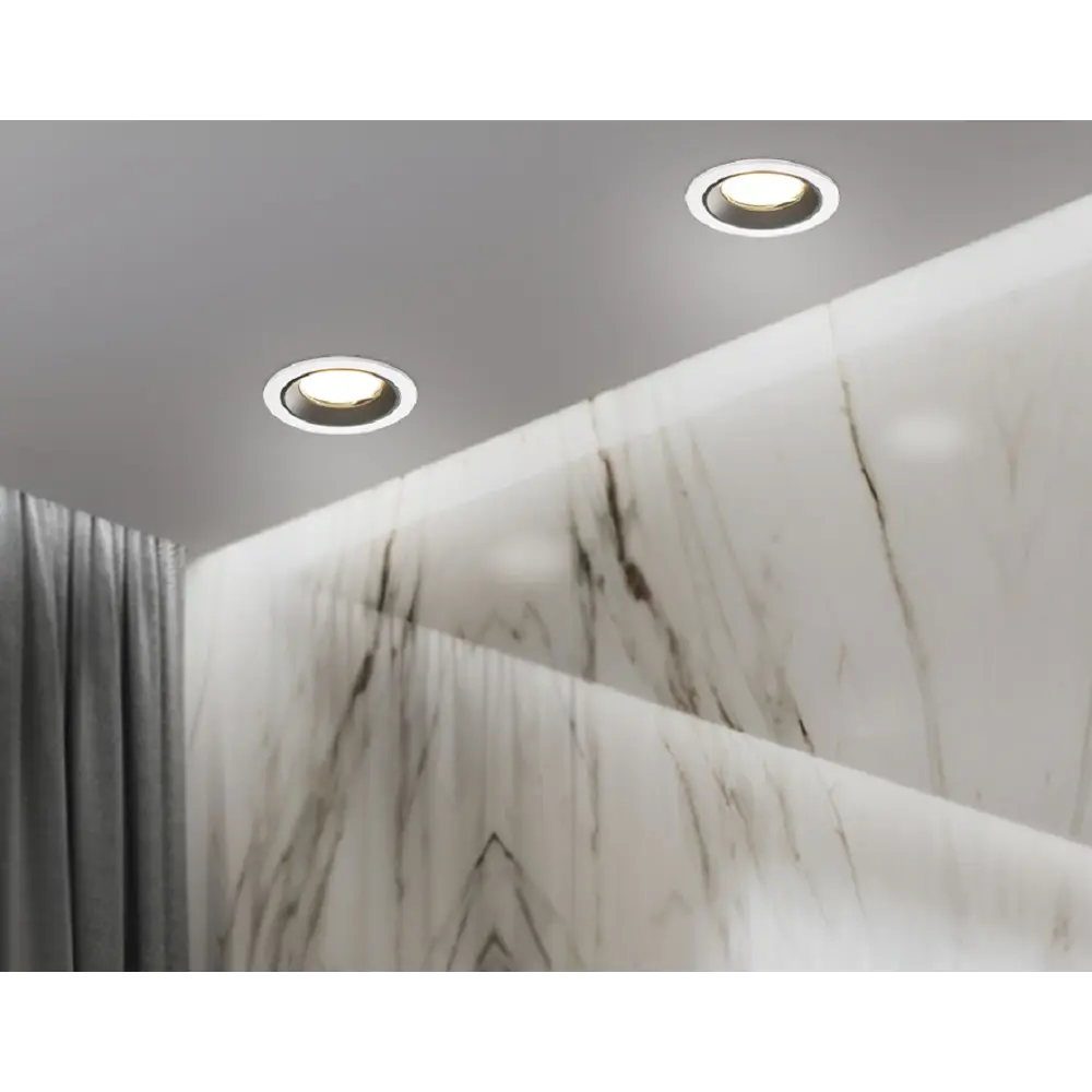 Фото 2 Светильник точечный встраиваемый Ambrella light Techno spot A8921 под отверстие 80 мм GU5.3 цвет белый/черный Фото 2 Светильник точечный встраиваемый Ambrella light Techno spot A8921 под отверстие 80 мм GU5.3 цвет белый/черный