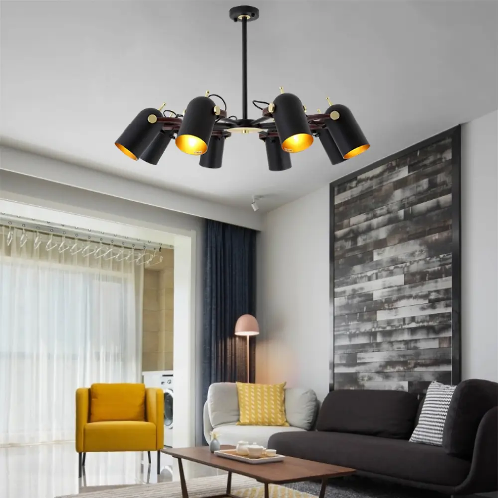 Фото 4 Люстра на штанге Imperiumloft Bullet b d82 192854-26 8 ламп 24 м² цвет бежевый Фото 4 Люстра на штанге Imperiumloft Bullet b d82 192854-26 8 ламп 24 м² цвет бежевый