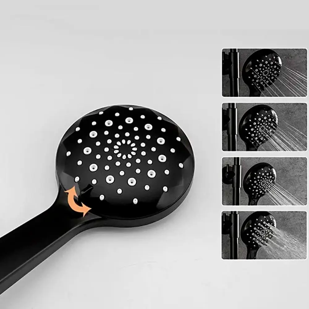 Фото 7 Душевая система Frap F2449-6 3 режима цвет черный