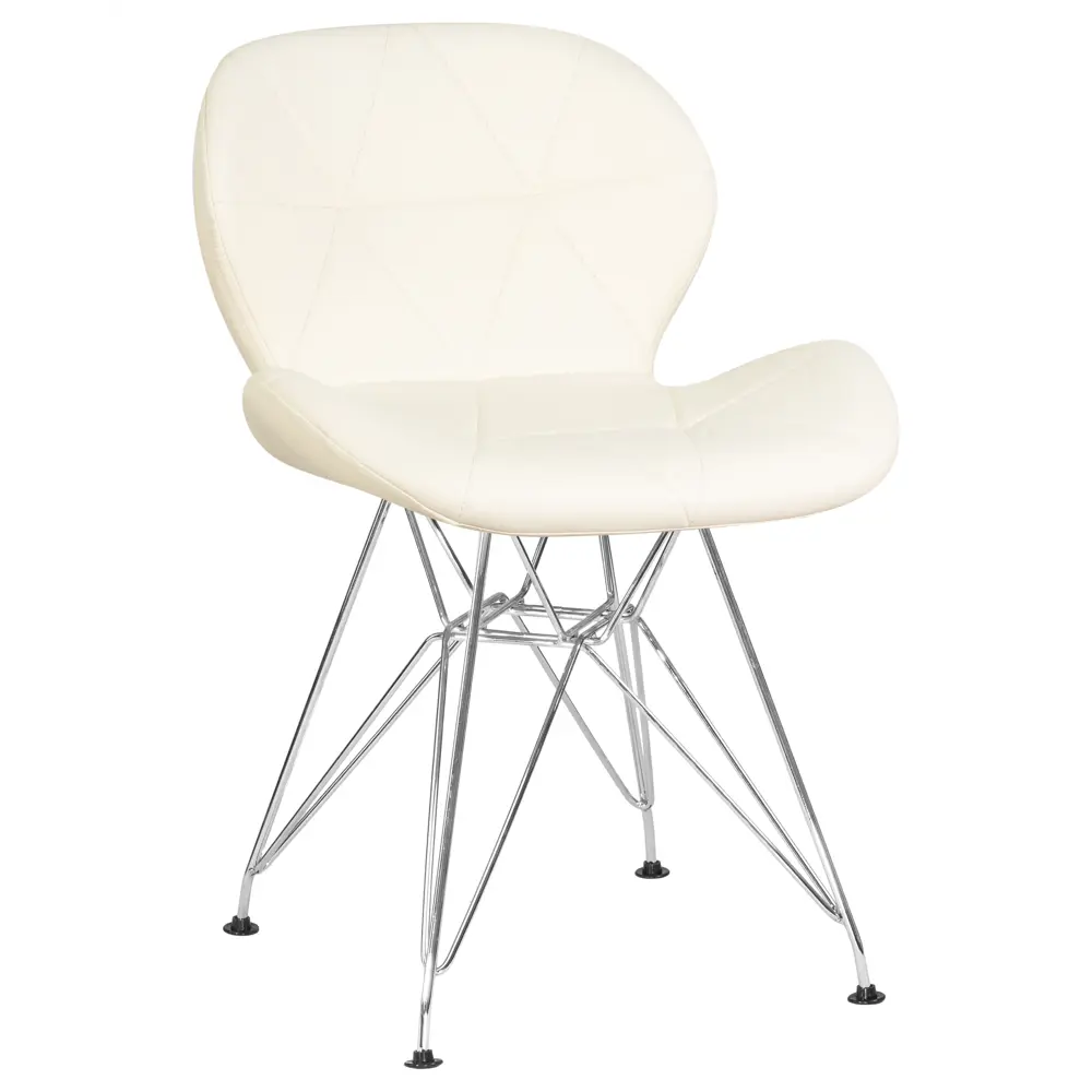 Фото 2 Комплект кухонных стульев 2 шт Dobrin Butterfly chrome lmzl-302a 48x48x51 см искусственная кожа цвет кремовый Фото 2 Комплект кухонных стульев 2 шт Dobrin Butterfly chrome lmzl-302a 48x48x51 см искусственная кожа цвет кремовый
