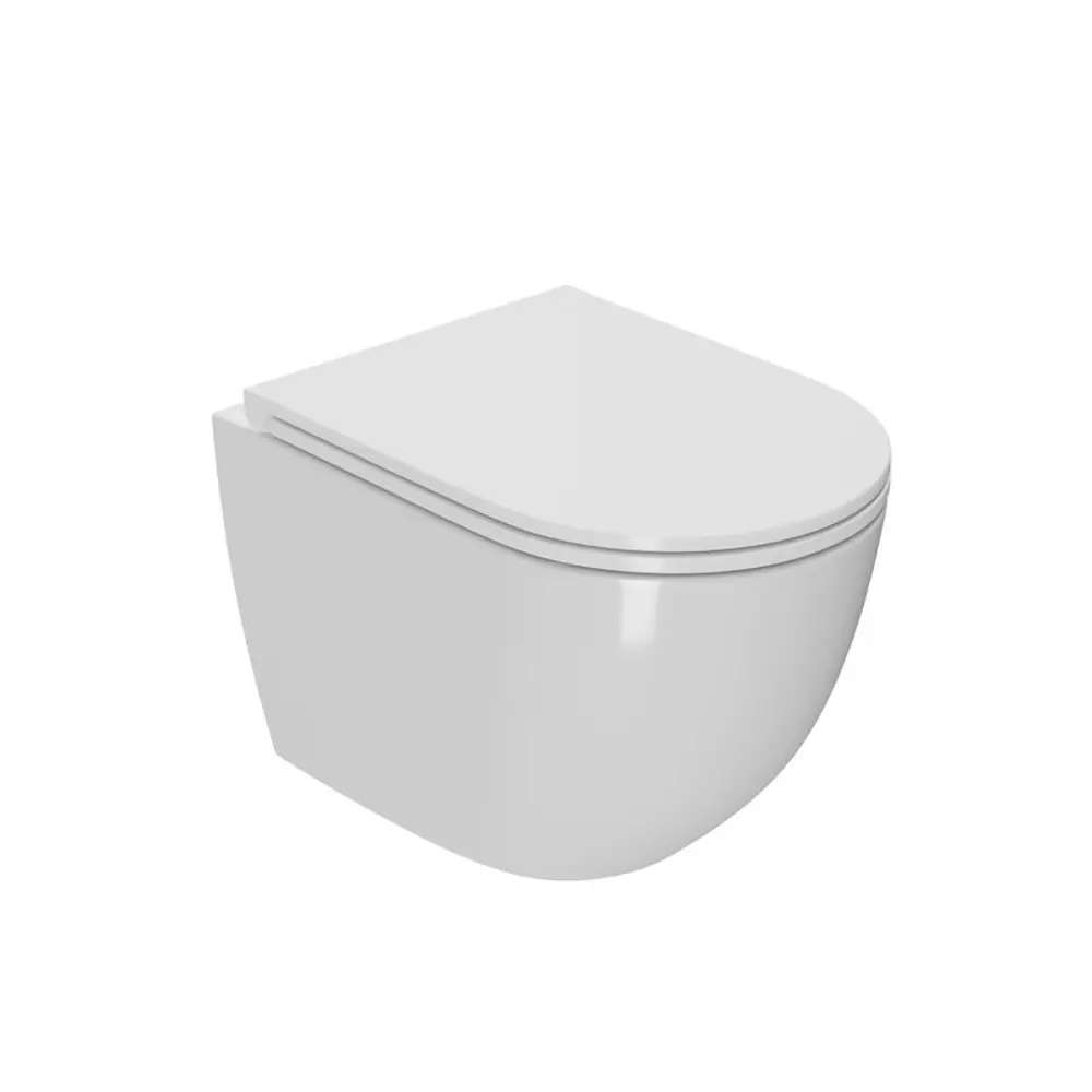 Фото 9 Комплект BAUEDGE NEO45700-GR-4455SQ-Q00011 6 в 1: инсталляция 45, унитаз, со смывом торнадо Grossman Hurricane 3, сиденье, кнопка из стекла Dream