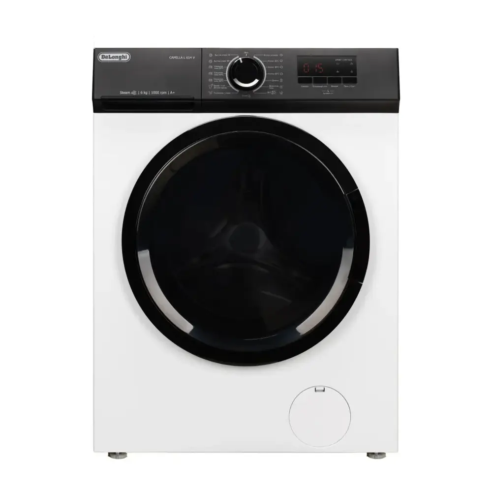 Фото Стиральная машина Delonghi Camilla l 614 v 59.5x85x40 см 6 кг цвет белый Фото Стиральная машина Delonghi Camilla l 614 v 59.5x85x40 см 6 кг цвет белый