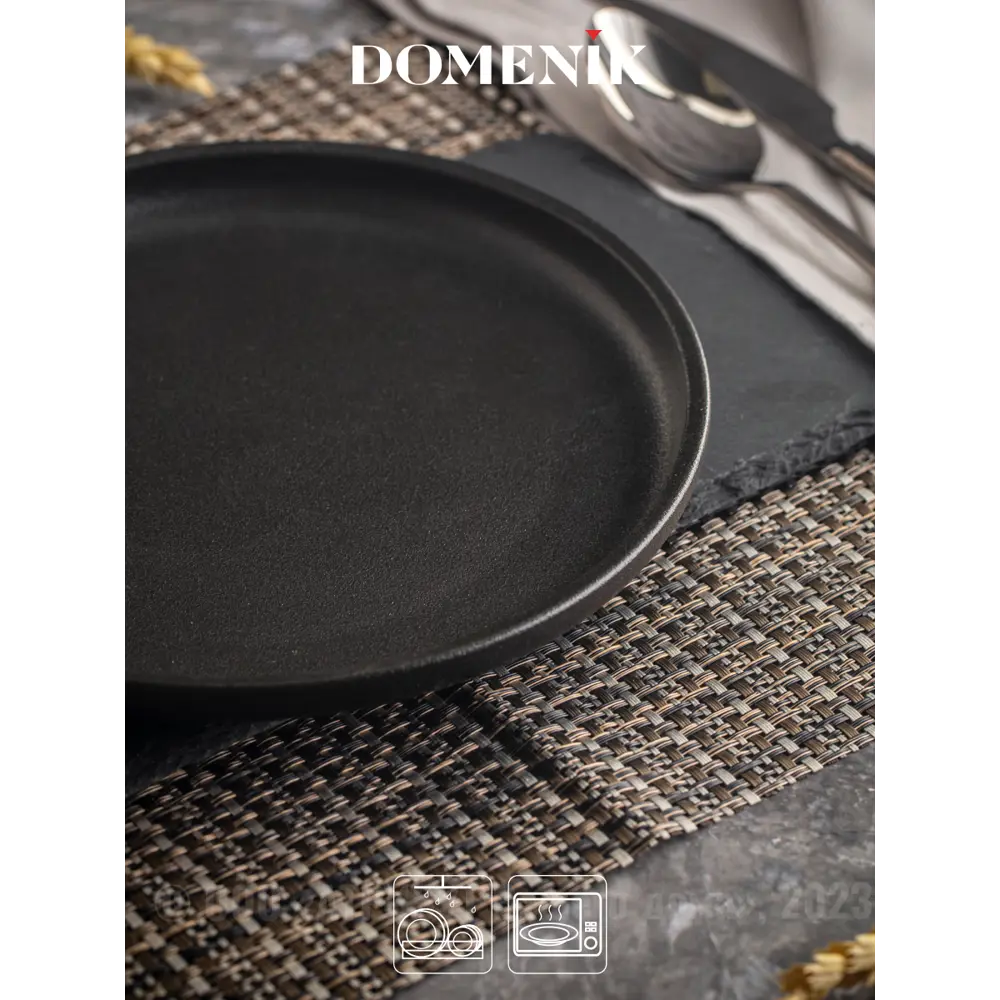 Фото 3 Тарелка 21 см Тарелка десертная ROCK BLACK 21см Domenik Фарфор цвет черный Фото 3 Тарелка 21 см Тарелка десертная ROCK BLACK 21см Domenik Фарфор цвет черный