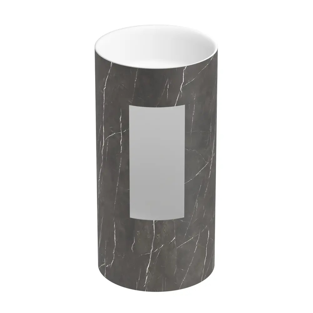 Фото 3 Напольная раковина отдельностоящая Wellsee Chalice Perfection 20212919R размер 45x45x85 см, с донным клапаном