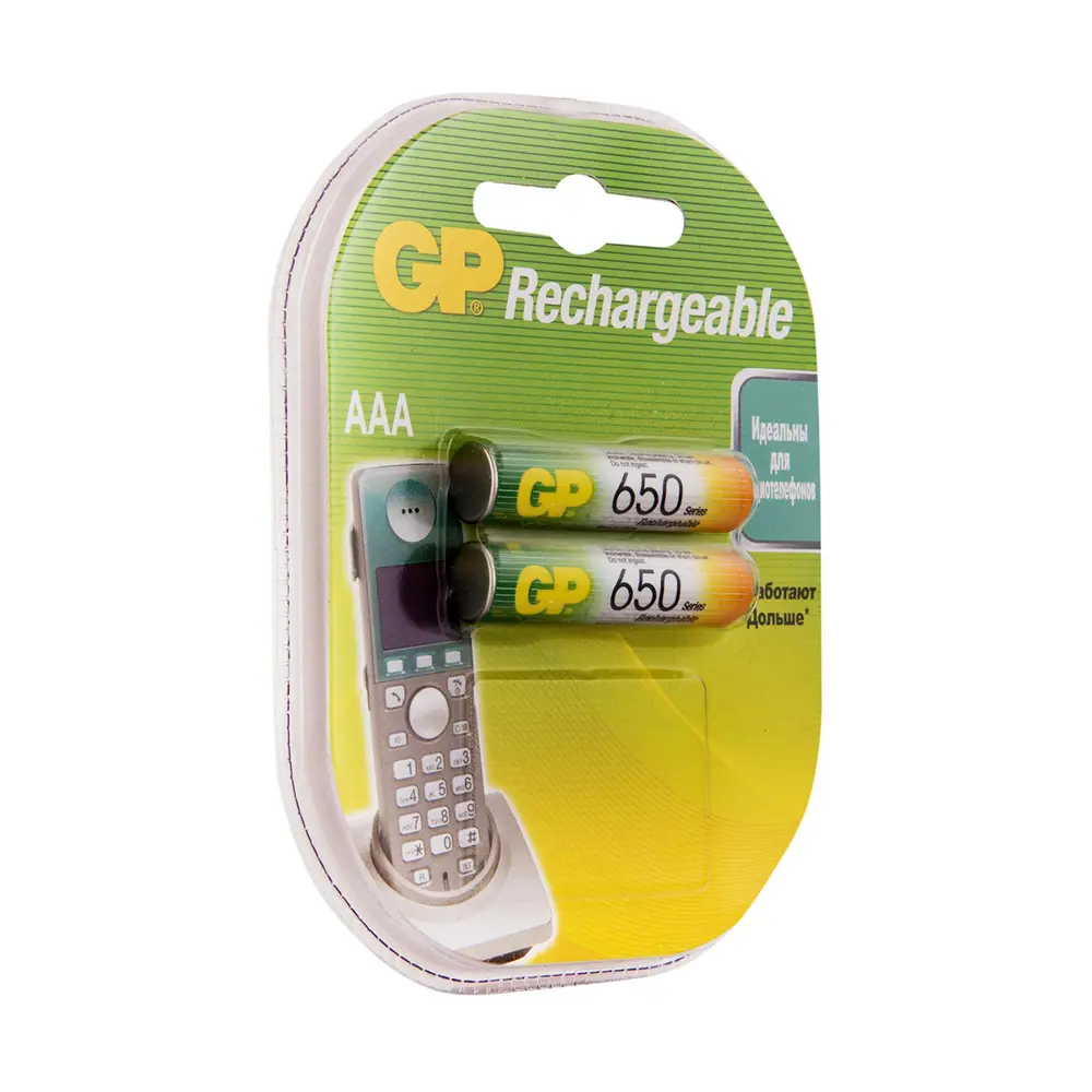 Фото 3 Аккумулятор GP Rechargeable 65Aaahc-5Decrc2 ААA 650 мАч 2 шт. Фото 3 Аккумулятор GP Rechargeable 65Aaahc-5Decrc2 ААA 650 мАч 2 шт.