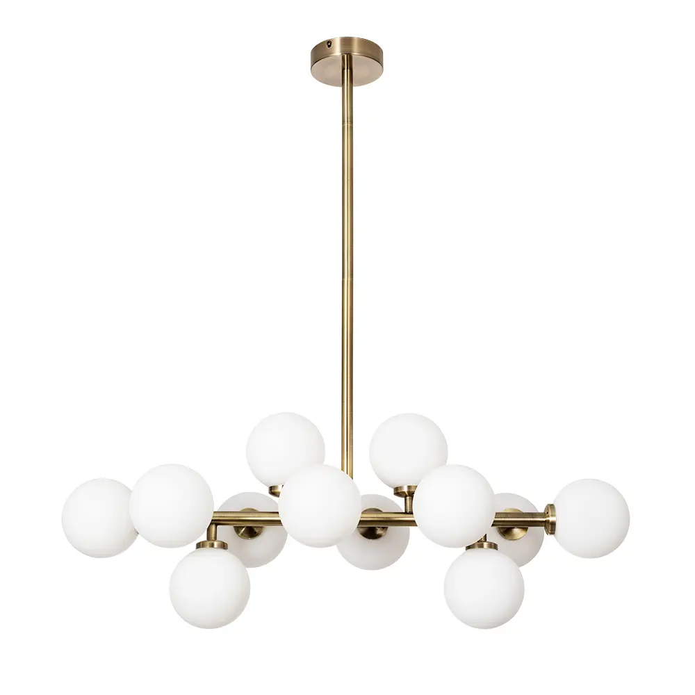 Фото Люстра на штанге Arte Lamp Bolla-piccolo Ar_a3988sp-12ab 12 ламп 14 м² цвет бронза Фото Люстра на штанге Arte Lamp Bolla-piccolo Ar_a3988sp-12ab 12 ламп 14 м² цвет бронза