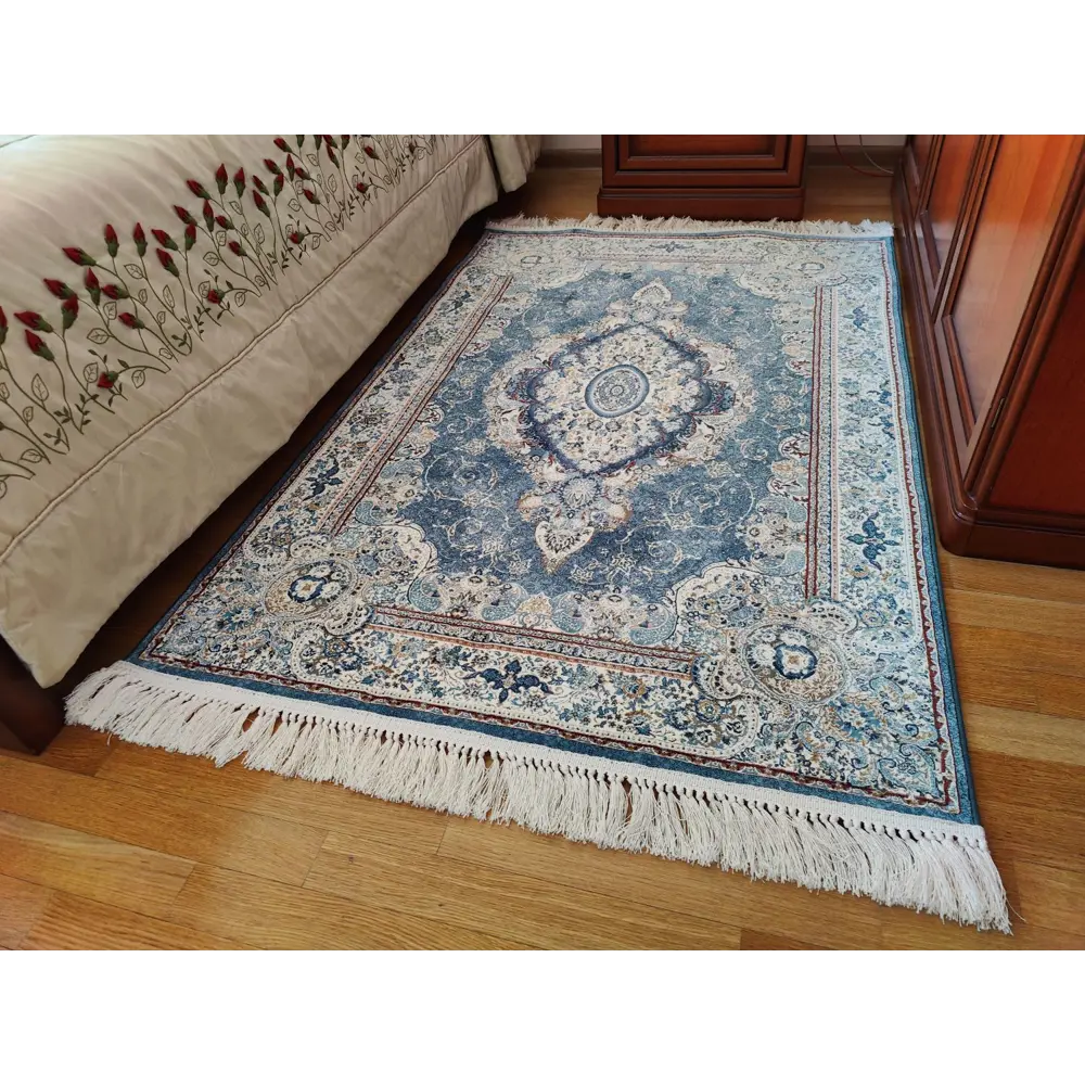 Фото 5 Ковер Farrahi Carpet полиэстер DM034 200х300 см цвет бирюзовый Фото 5 Ковер Farrahi Carpet полиэстер DM034 200х300 см цвет бирюзовый