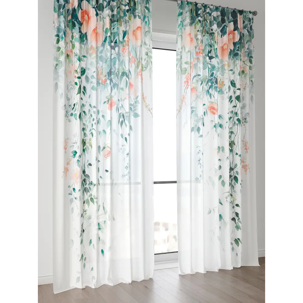 Фото 2 Тюль Comfy Way Алоуна - 169 CW580169-240 150x240 см на шторной ленте цвет бежевый 2 шт