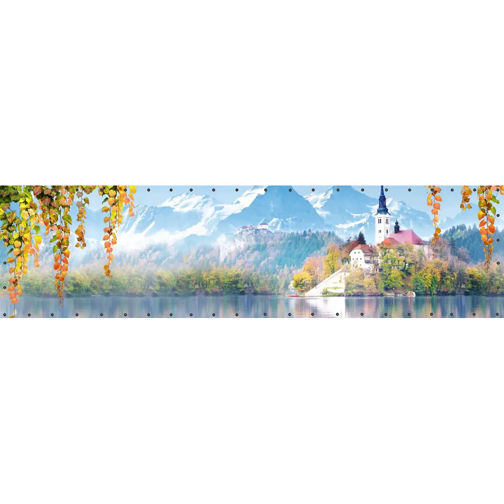 Фото 3 Фотосетка Art ФС202-Л Замок на Озере с установленными люверсами 600x155см Фото 3 Фотосетка Art ФС202-Л Замок на Озере с установленными люверсами 600x155см