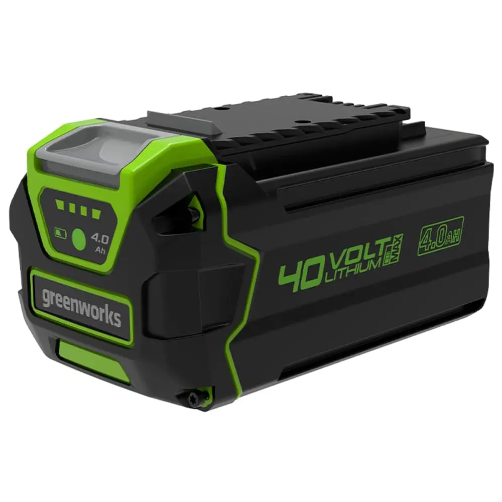 Фото Аккумулятор Greenworks G40B4, 40 В Li-Ion 4 Ач в комплекте с перчатками Фото Аккумулятор Greenworks G40B4, 40 В Li-Ion 4 Ач в комплекте с перчатками