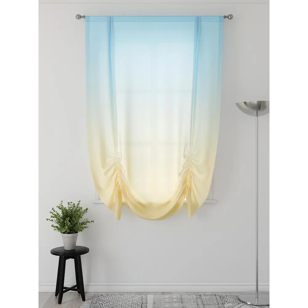 Фото Тюль Comfy way Фартос - 01 CW514001-200 на шторной ленте 200x150 см цвет синий Фото Тюль Comfy way Фартос - 01 CW514001-200 на шторной ленте 200x150 см цвет синий