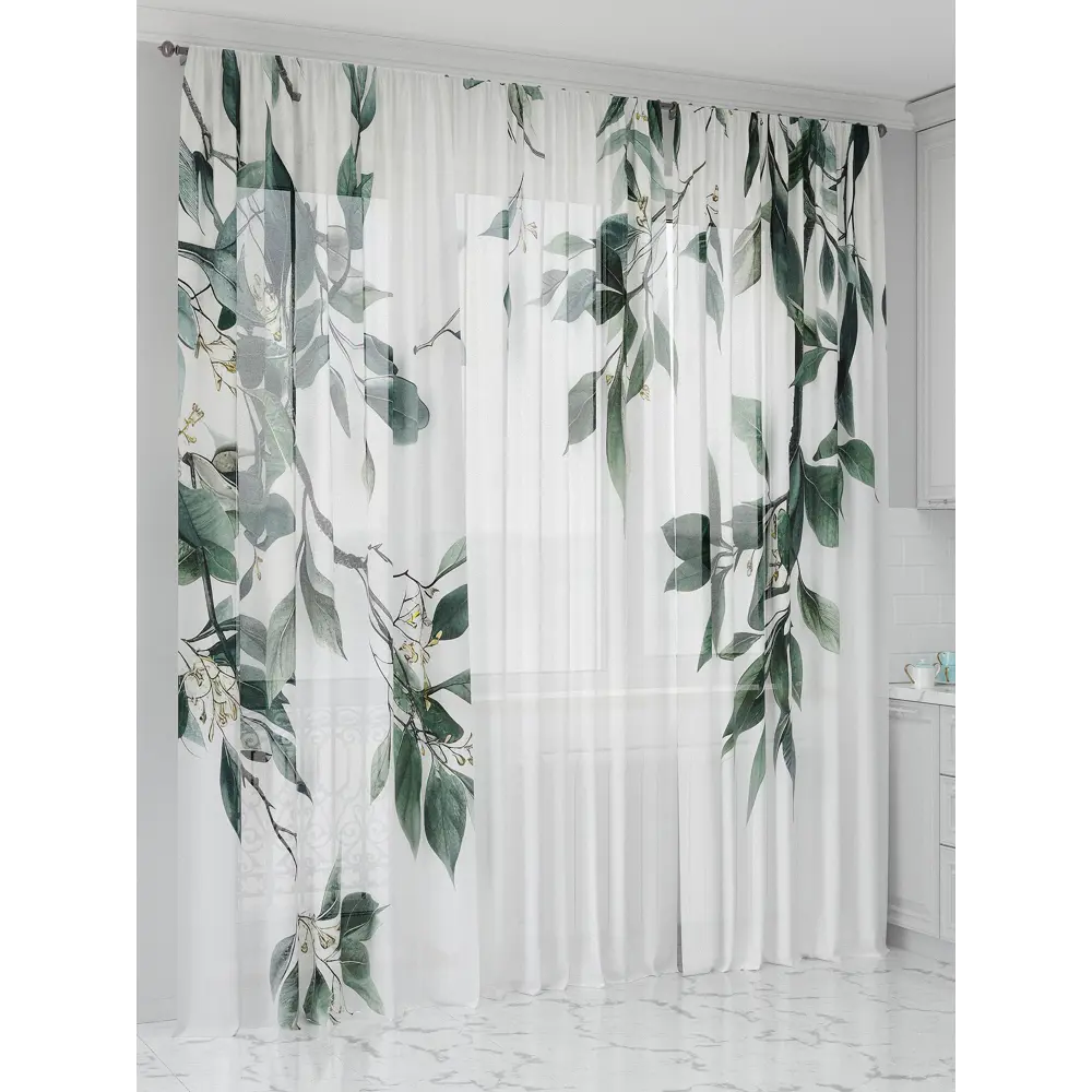 Фото Тюль Comfy way Олион - 94 CW991094-250 на шторной ленте 250x450 см цвет белый Фото Тюль Comfy way Олион - 94 CW991094-250 на шторной ленте 250x450 см цвет белый