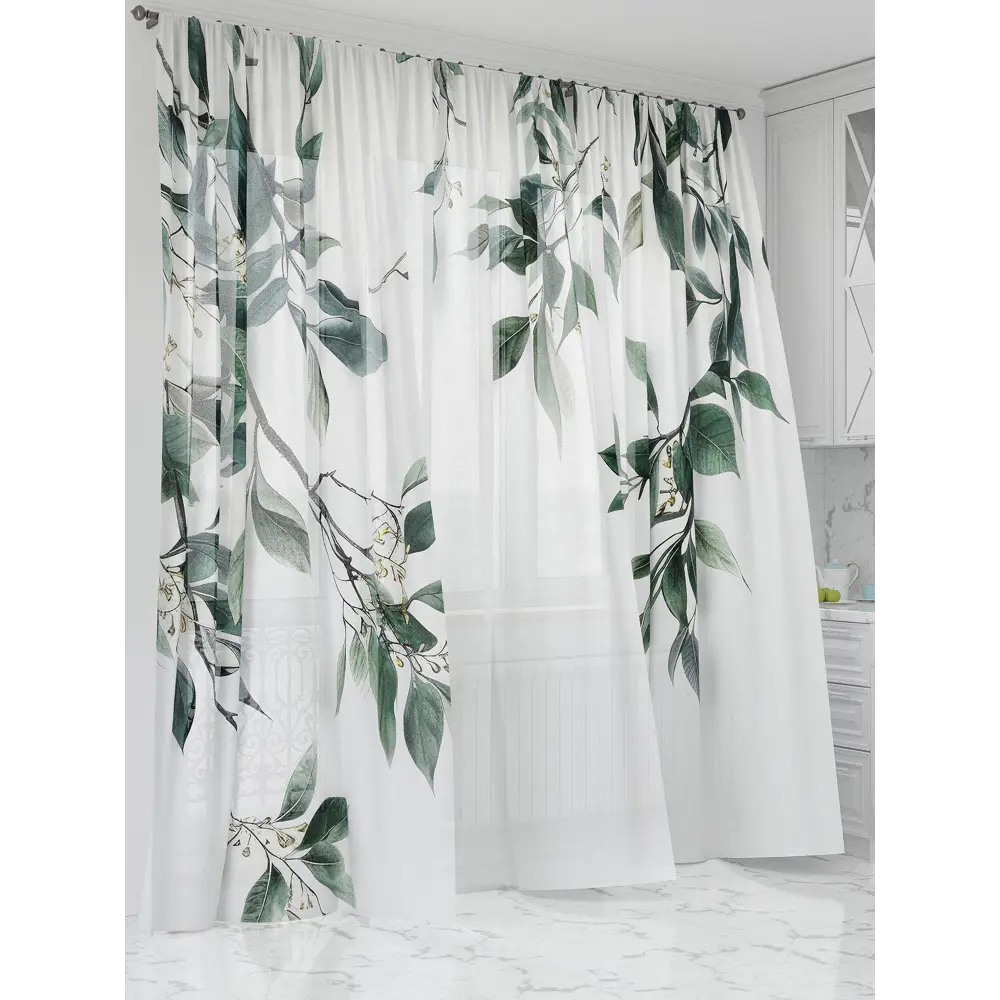 Фото 3 Тюль Comfy way Олион - 94 CW991094-250 на шторной ленте 250x450 см цвет белый Фото 3 Тюль Comfy way Олион - 94 CW991094-250 на шторной ленте 250x450 см цвет белый