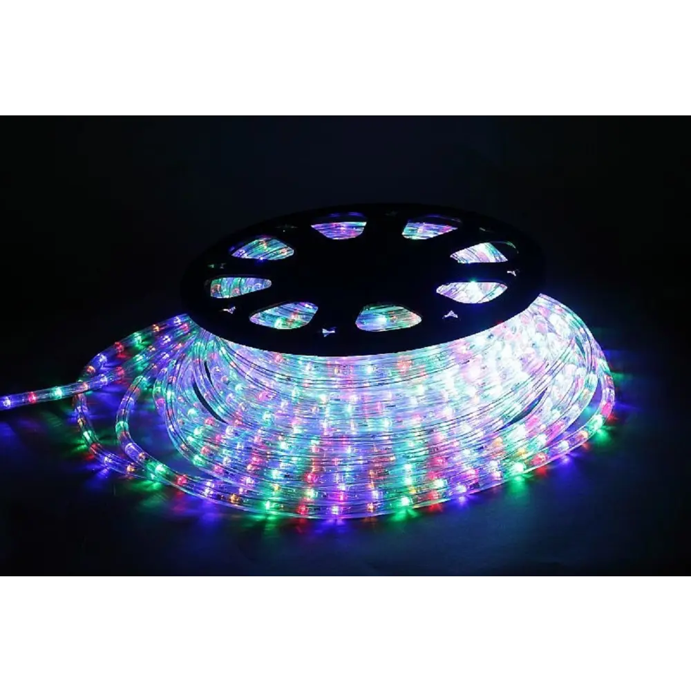 Фото Электрогирлянда комнатная Sneha 13-3w-50m-220v-led-u mix дюралайт 50 м 1800 ламп разноцветный 1 режим работы Фото Электрогирлянда комнатная Sneha 13-3w-50m-220v-led-u mix дюралайт 50 м 1800 ламп разноцветный 1 режим работы