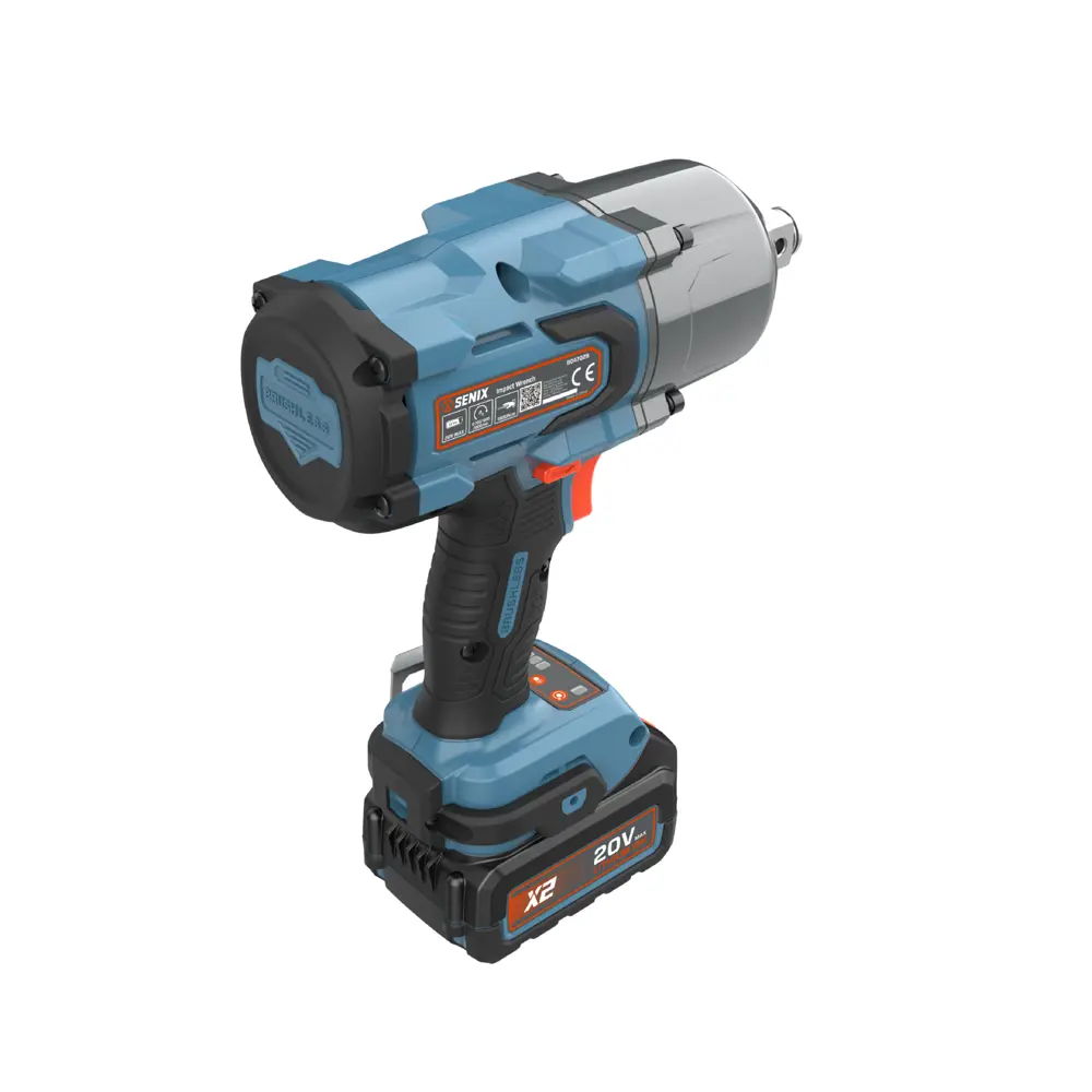 Фото 4 Гайковерт аккумуляторный бесщеточный Senix PDWX2-M4-EU, 20 В Li-Ion 2x4 Ач, 1350 Нм Фото 4 Гайковерт аккумуляторный бесщеточный Senix PDWX2-M4-EU, 20 В Li-Ion 2x4 Ач, 1350 Нм