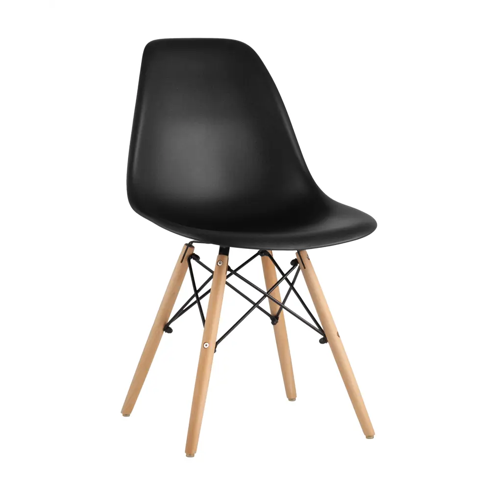 Фото Кухонный стул Stool group Eames 46x82x53 см пластик цвет Черный Фото Кухонный стул Stool group Eames 46x82x53 см пластик цвет Черный