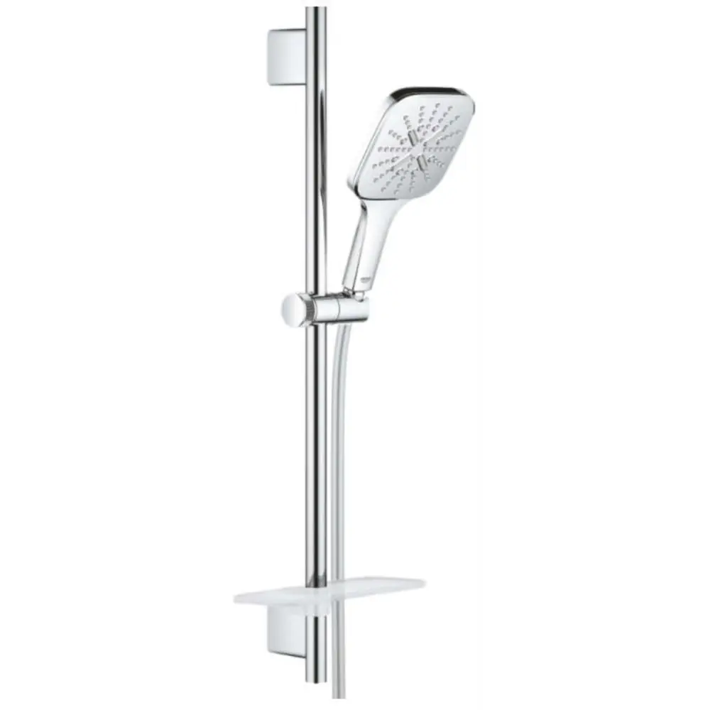 Фото Душевой гарнитур Grohe 26584000 Rainshower SmartActive 130 Cube, 3 вида струй, хром Фото Душевой гарнитур Grohe 26584000 Rainshower SmartActive 130 Cube, 3 вида струй, хром