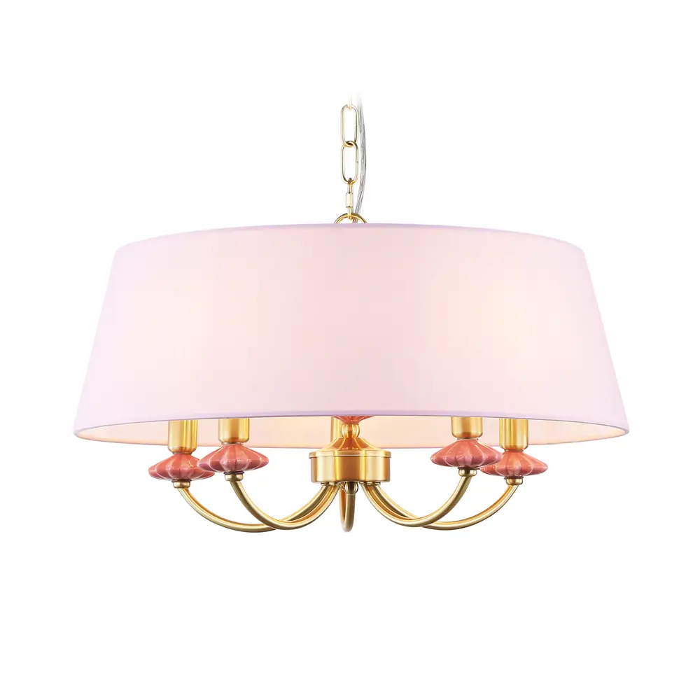 Фото Люстра подвесная Ambrella light High light Lh75021 5 ламп 20 м² цвет золото, розовый Фото Люстра подвесная Ambrella light High light Lh75021 5 ламп 20 м² цвет золото, розовый