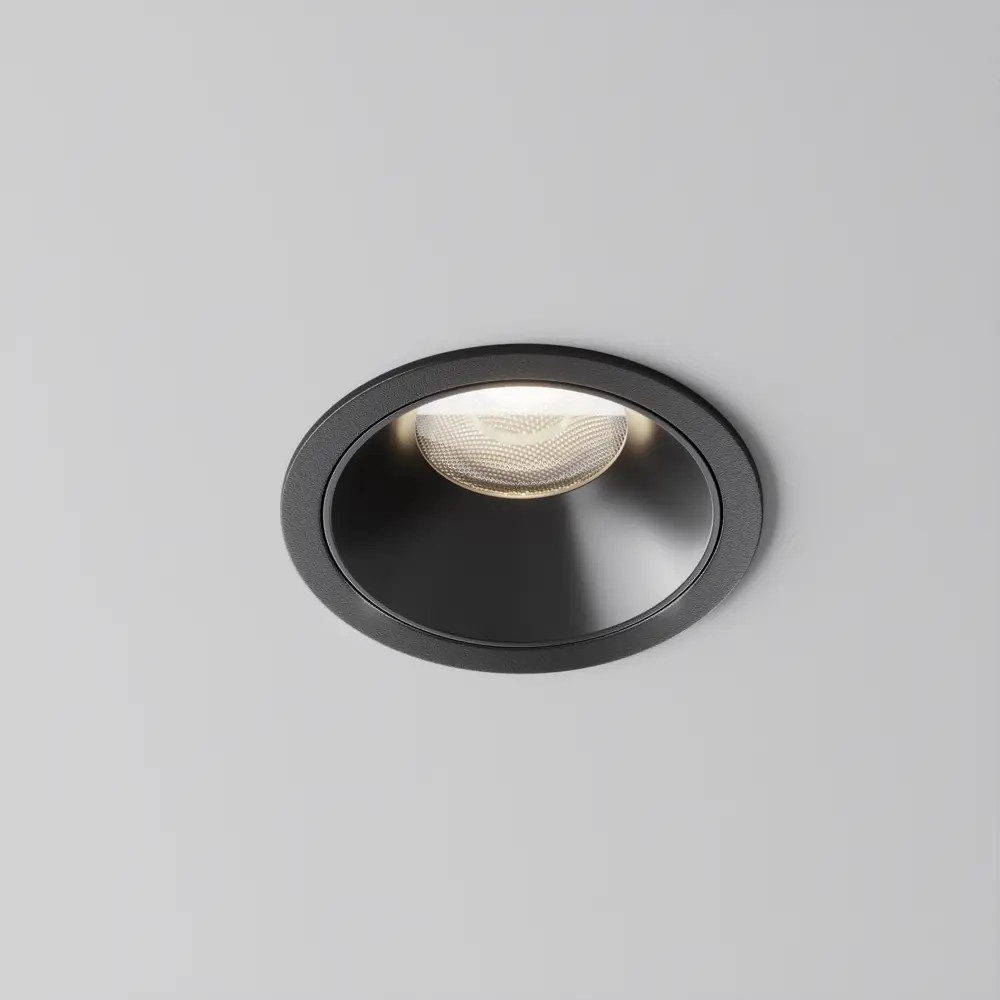 Фото 3 Светильник точечный встраиваемый светодиодный Maytoni Alfa led Dl043-01-15w4k-rd-b-1 под отверстие 75 мм 15 Вт нейтральный белый свет цвет черный