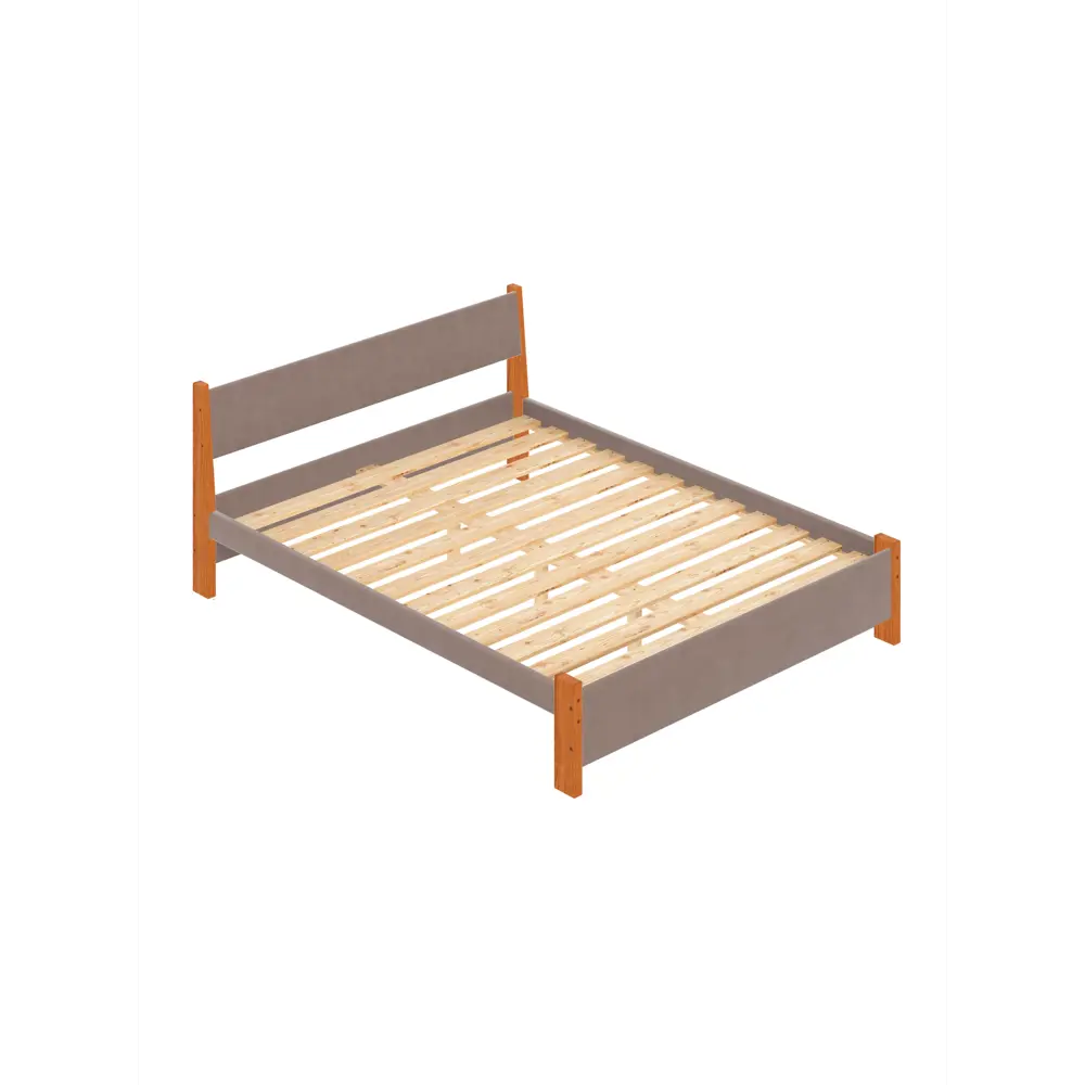 Фото Кровать Solarius Мишка реечное основание 170 x 80 x 210 см дерево цвет мокко мусс;ольха