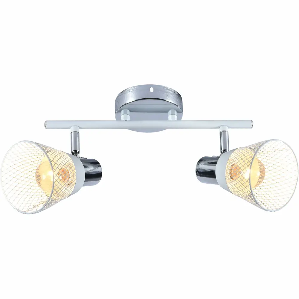 Фото 3 Спот поворотный Reluce 05968-0.8-02 wh+cr 2 лампы E14 12 м² цвет белый