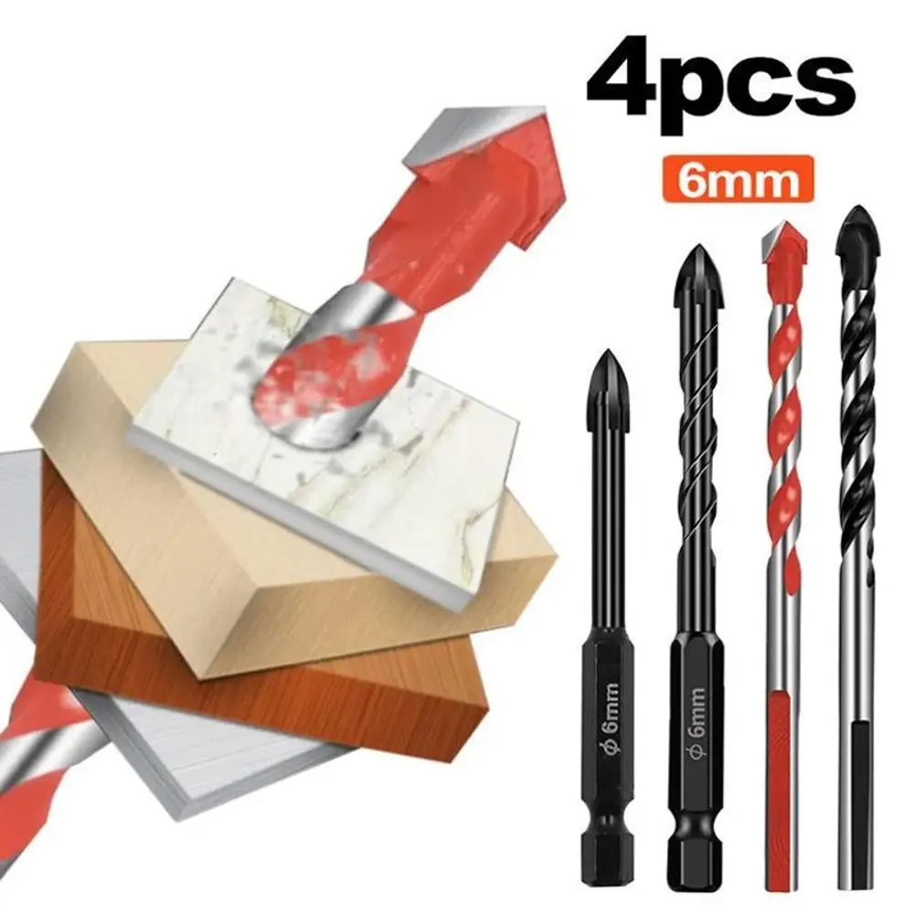 Фото 3 Набор сверл удлиненных по керамике Vitatools nabor-sverl-4-sht, 4 шт