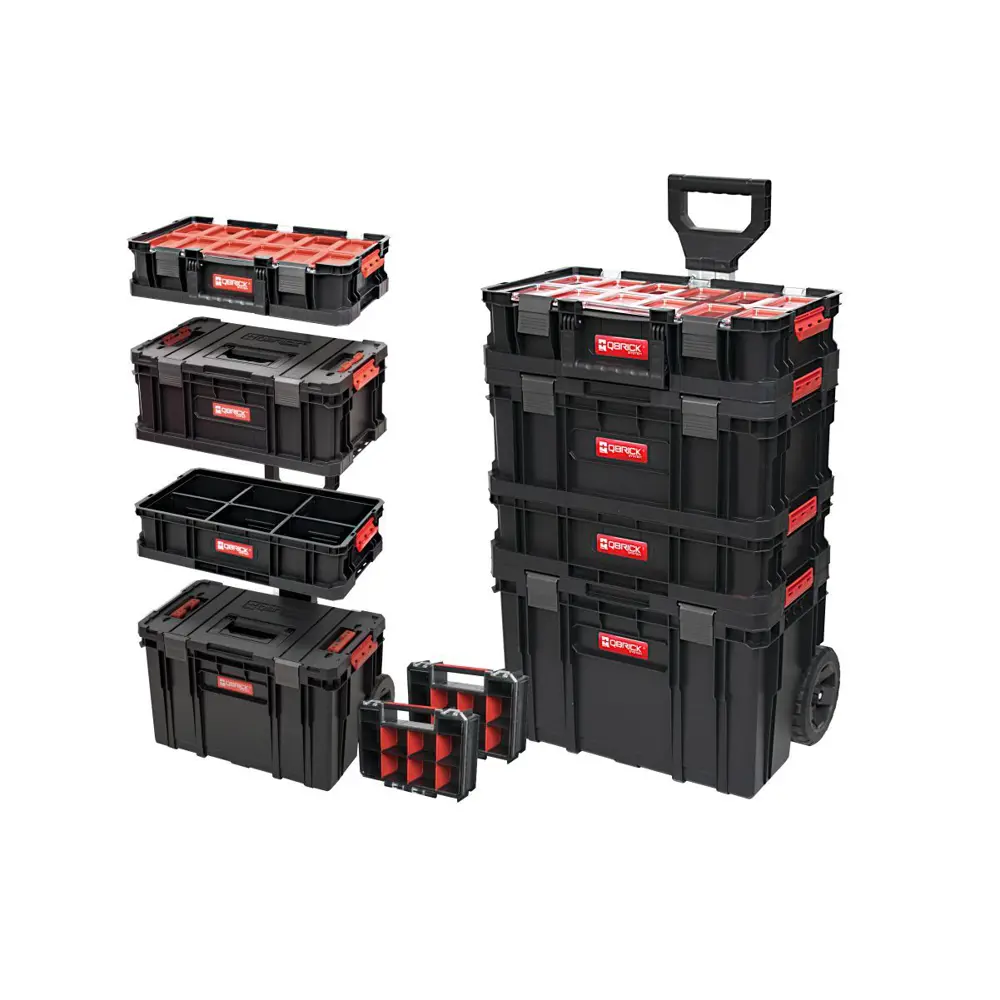 Фото Набор ящиков для инструментов Qbrick SYSTEM TWO 6in1 10501285, 535x390x820 мм, пластик, 6 шт Фото Набор ящиков для инструментов Qbrick SYSTEM TWO 6in1 10501285, 535x390x820 мм, пластик, 6 шт
