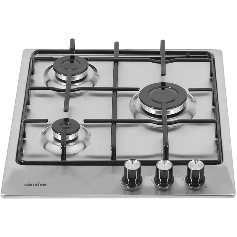 Фото 2 Газовая варочная панель Simfer H 45 V 30 M 411 45 см 3 конфорки цвет нержавеющая сталь Фото 2 Газовая варочная панель Simfer H 45 V 30 M 411 45 см 3 конфорки цвет нержавеющая сталь
