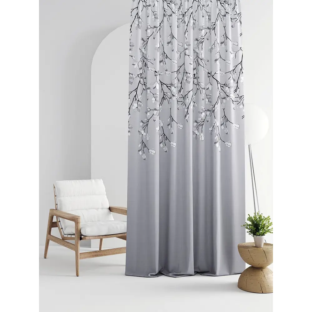 Фото Штора на шторной ленте Comfy Way Линсти - 231 CW592231-270, 270x150 см, цвет серый Фото Штора на шторной ленте Comfy Way Линсти - 231 CW592231-270, 270x150 см, цвет серый
