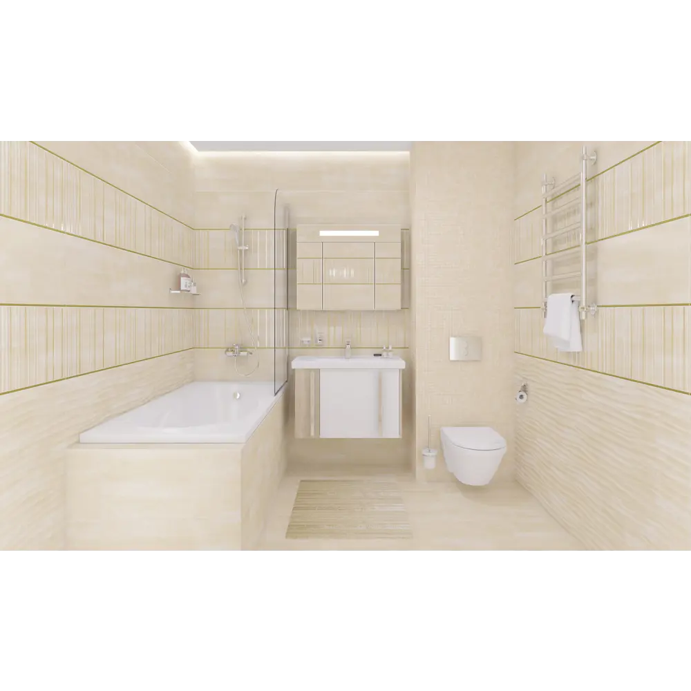 Фото Керамическая плитка Laparet Concrete х9999213169 30x60см 1.98 м² цвет бежевый, цена за упаковку Фото Керамическая плитка Laparet Concrete х9999213169 30x60см 1.98 м² цвет бежевый, цена за упаковку
