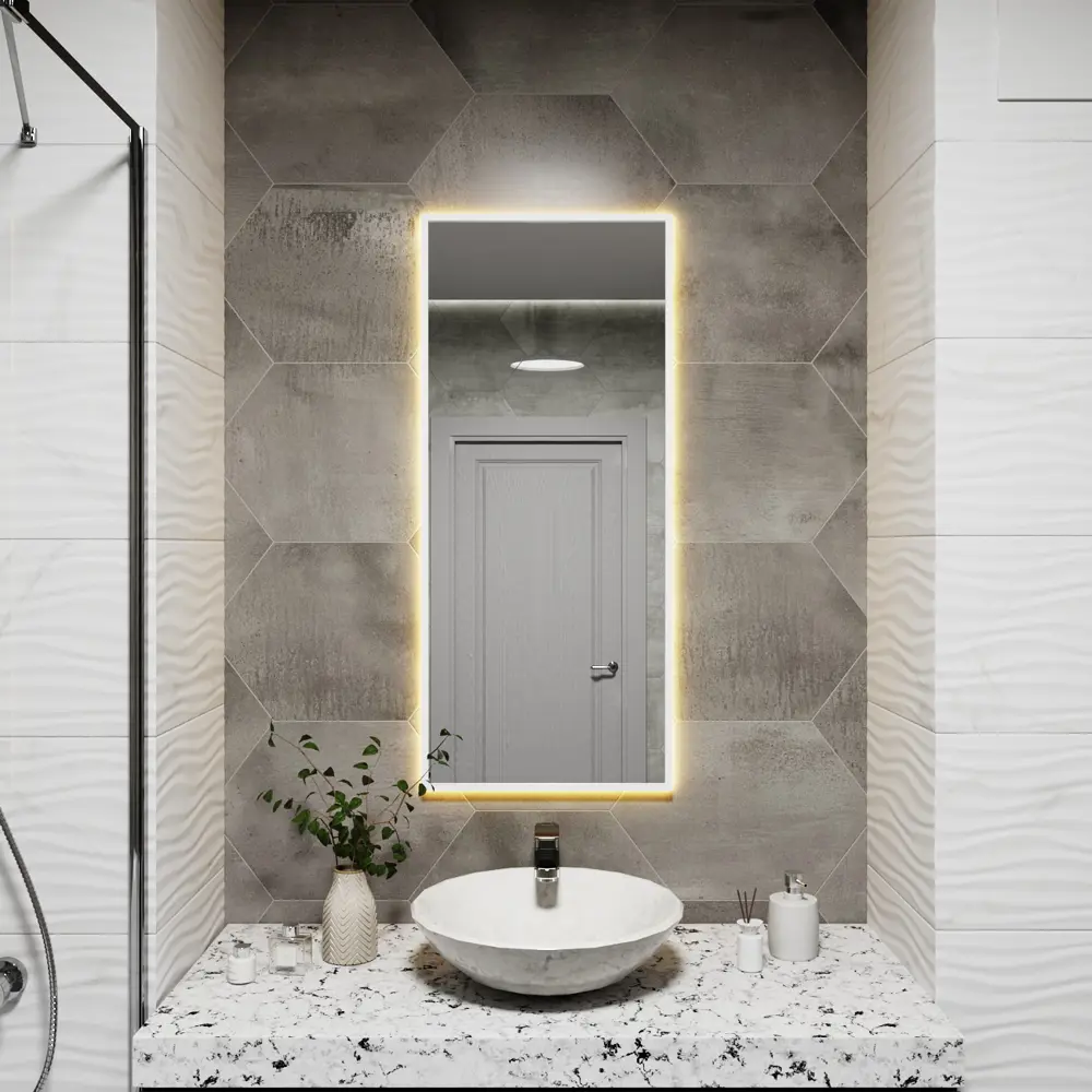 Фото Зеркало со встроенной подсветкой One mirror 11040бст 40x110 см Фото Зеркало со встроенной подсветкой One mirror 11040бст 40x110 см
