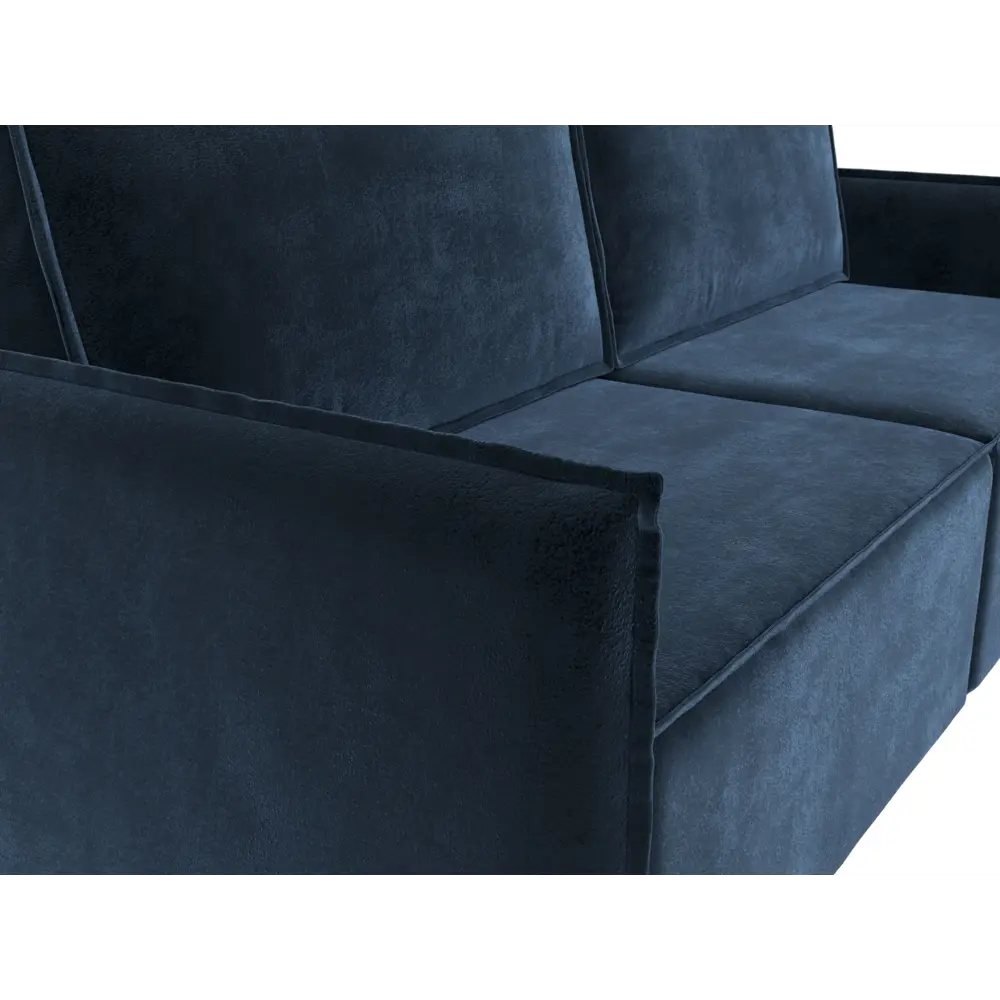 Фото 4 Диван прямой Либерти Лига диванов 126623 220x100x120 см велюр цвет tower 13 синий