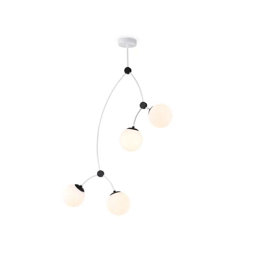 Фото 2 Люстра на штанге светодиодная Ambrella light Tr2572 10 м² нейтральный белый свет цвет белый Фото 2 Люстра на штанге светодиодная Ambrella light Tr2572 10 м² нейтральный белый свет цвет белый