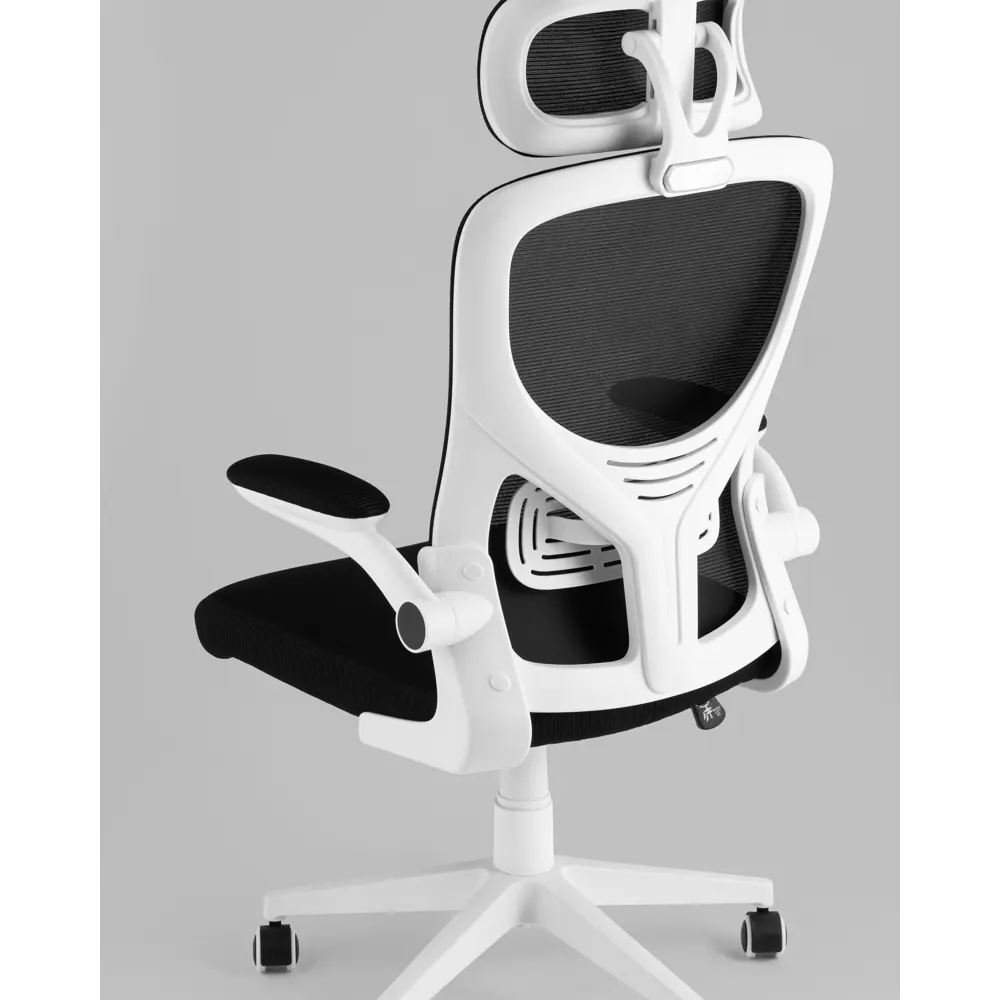 Фото 5 Офисное кресло Стул груп TopChairs Airone 62.5x125x60 см сетка цвет белый, черный Фото 5 Офисное кресло Стул груп TopChairs Airone 62.5x125x60 см сетка цвет белый, черный