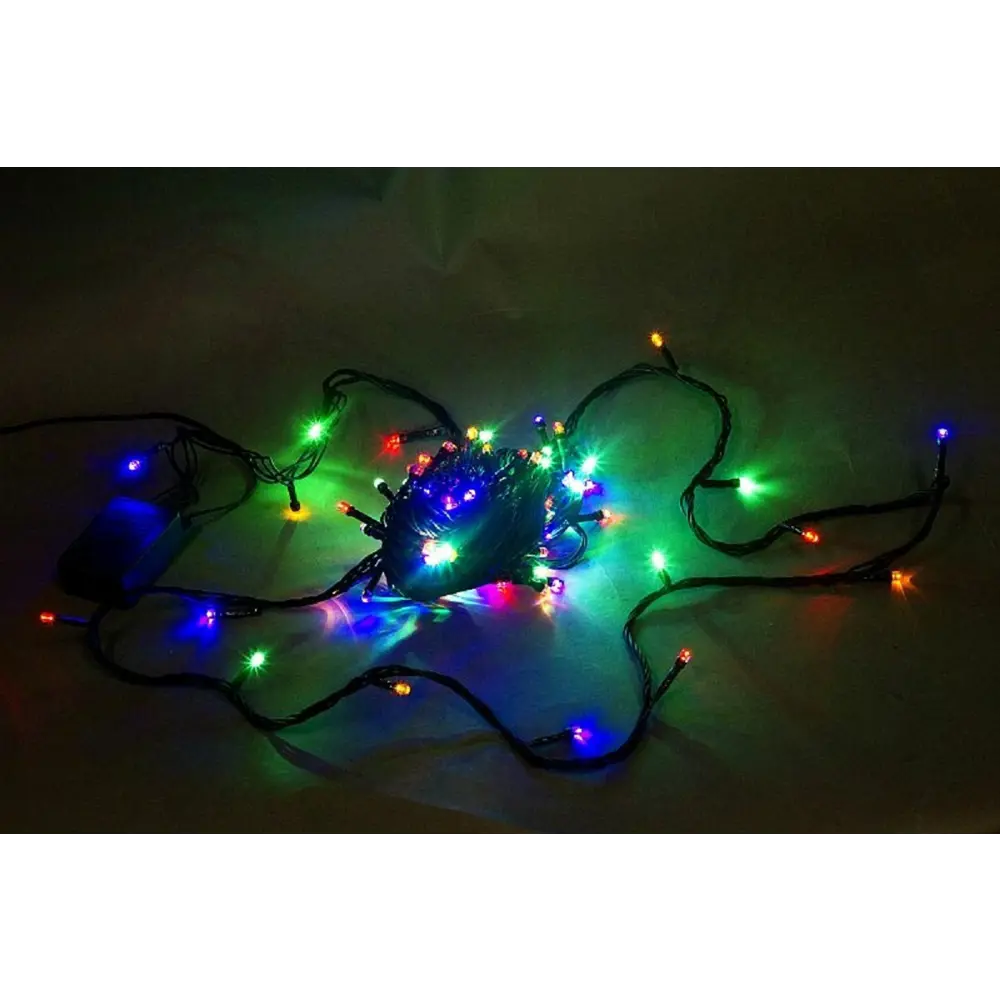 Фото Электрогирлянда комнатная Sneha a-001a led mix нить 10 м 100 ламп разноцветный 1 режим работы Фото Электрогирлянда комнатная Sneha a-001a led mix нить 10 м 100 ламп разноцветный 1 режим работы