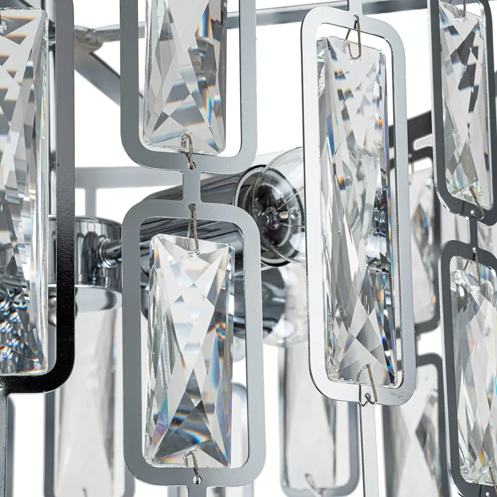 Фото 4 Светильник подвесной Escada Glow Esc_2102_4s_chrome 4 лампы 12 м² цвет серый/серебристый Фото 4 Светильник подвесной Escada Glow Esc_2102_4s_chrome 4 лампы 12 м² цвет серый/серебристый