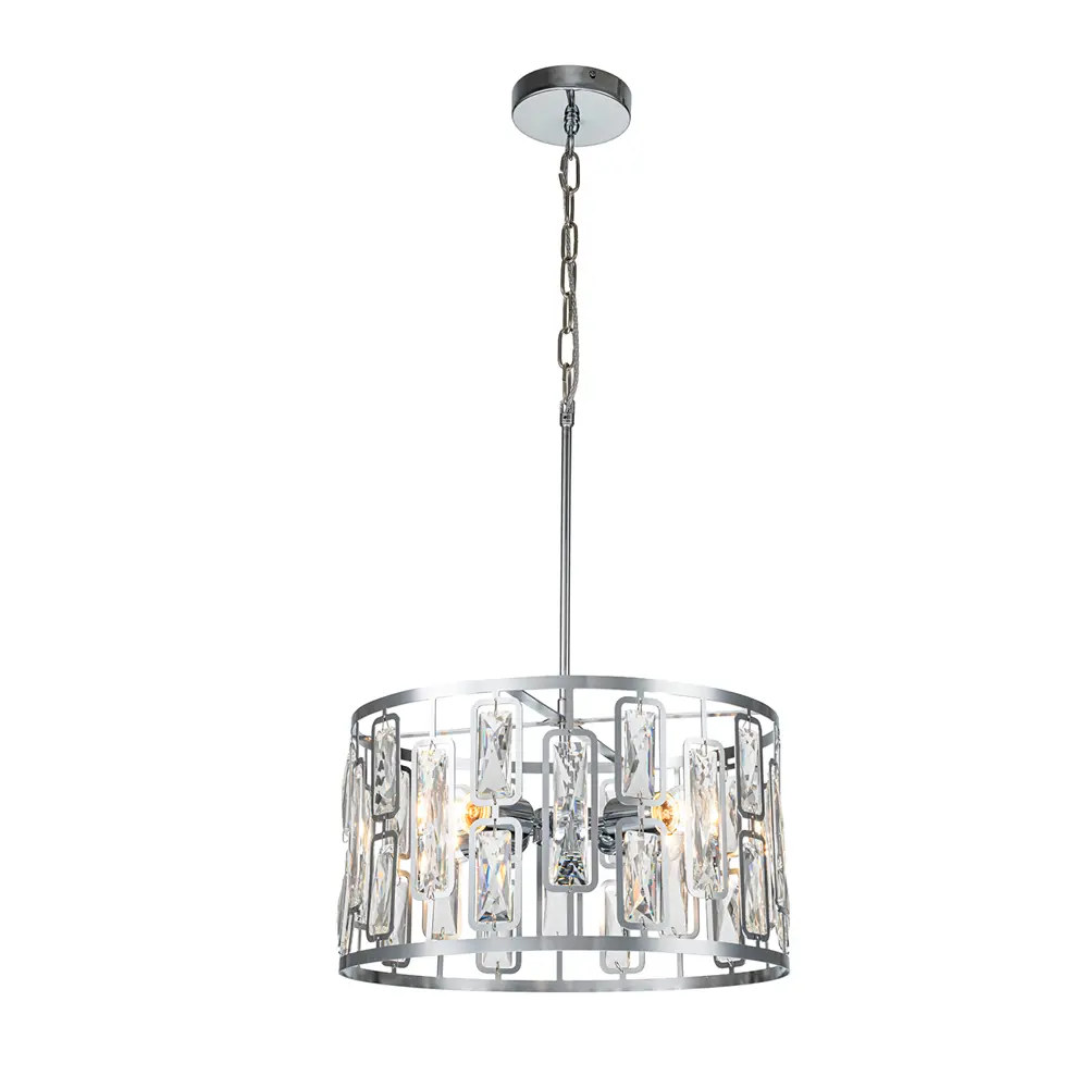 Фото Светильник подвесной Escada Glow Esc_2102_4s_chrome 4 лампы 12 м² цвет серый/серебристый Фото Светильник подвесной Escada Glow Esc_2102_4s_chrome 4 лампы 12 м² цвет серый/серебристый