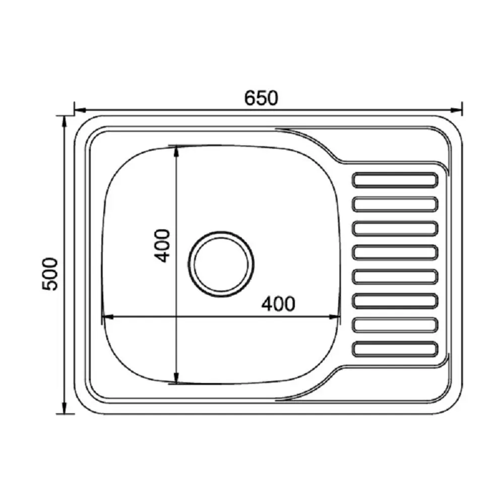 Фото 3 Врезная мойка Mixline 50x65 см глубина чаши 18 см нержавеющая сталь цвет хром Фото 3 Врезная мойка Mixline 50x65 см глубина чаши 18 см нержавеющая сталь цвет хром