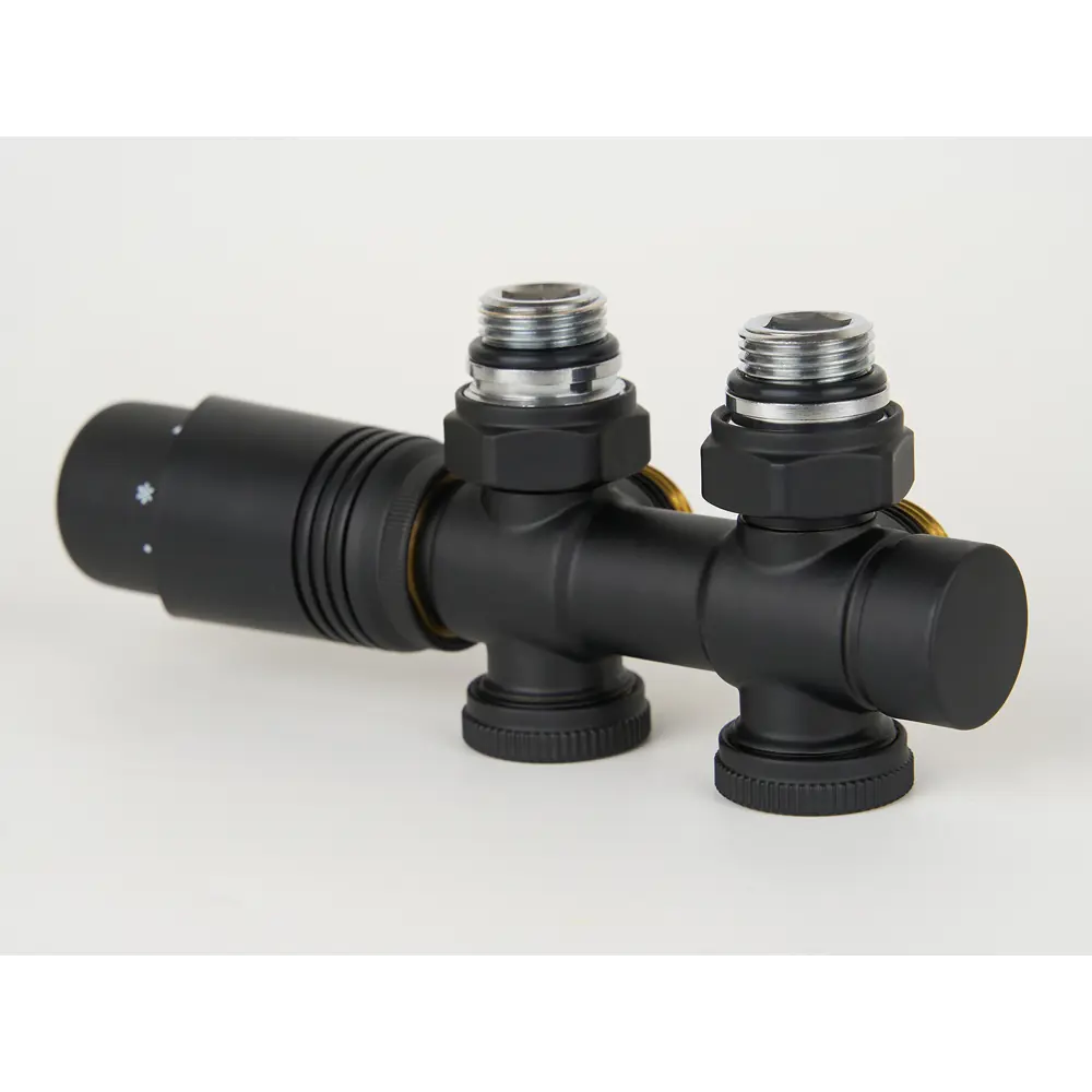 Фото 6 Монтажный комплект для радиатора Guardo Multiflex+ L 1/2"x3/4" латунь черный матовый Фото 6 Монтажный комплект для радиатора Guardo Multiflex+ L 1/2"x3/4" латунь черный матовый