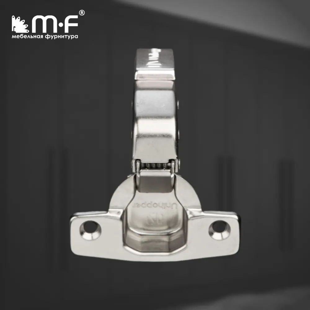 Фото 3 Петля 3D МФ-Комплект Unihopper с доводчиком 90x48мм с декор. накладкой Фото 3 Петля 3D МФ-Комплект Unihopper с доводчиком 90x48мм с декор. накладкой