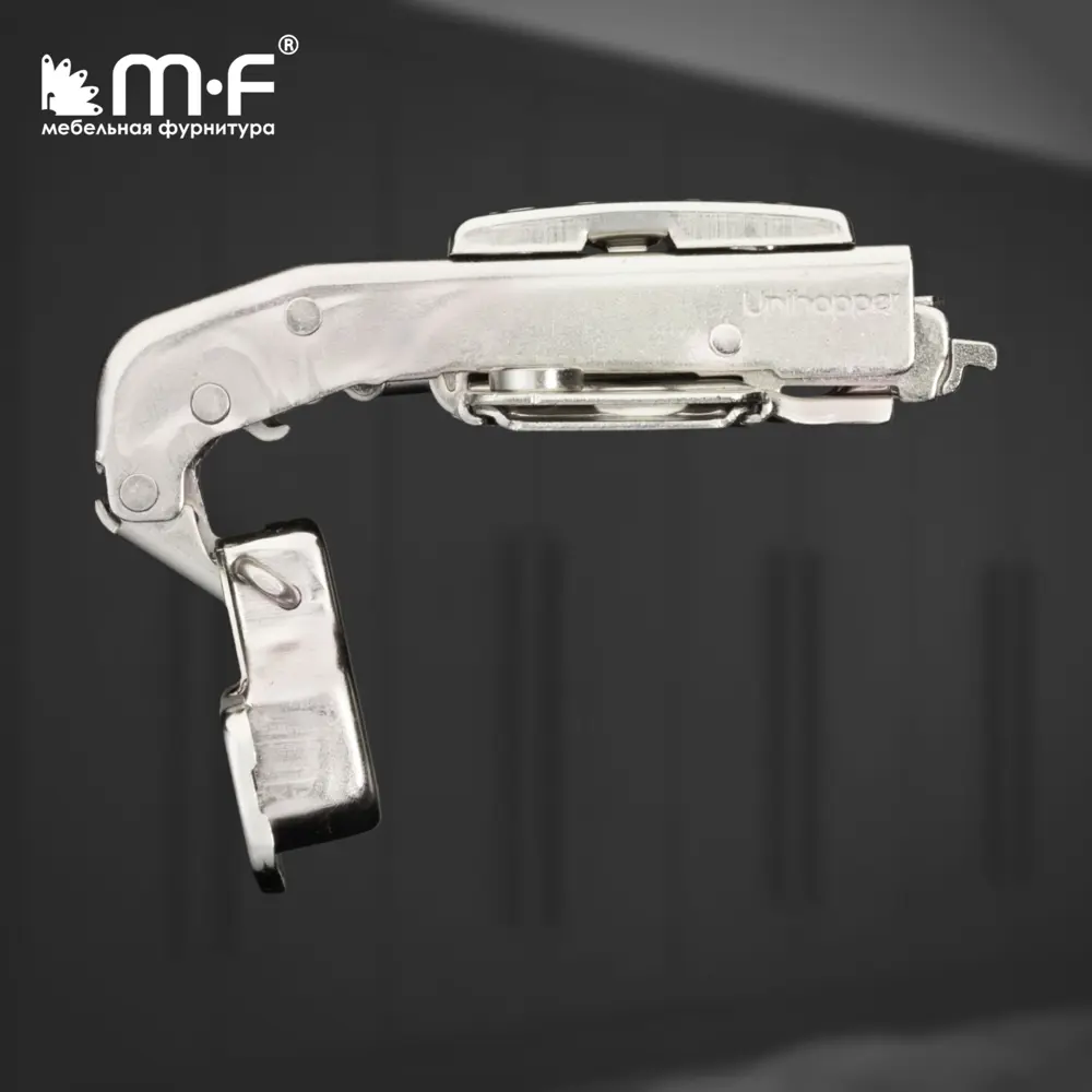 Фото 9 Петля 3D МФ-Комплект Unihopper с доводчиком 90x48мм с декор. накладкой Фото 9 Петля 3D МФ-Комплект Unihopper с доводчиком 90x48мм с декор. накладкой